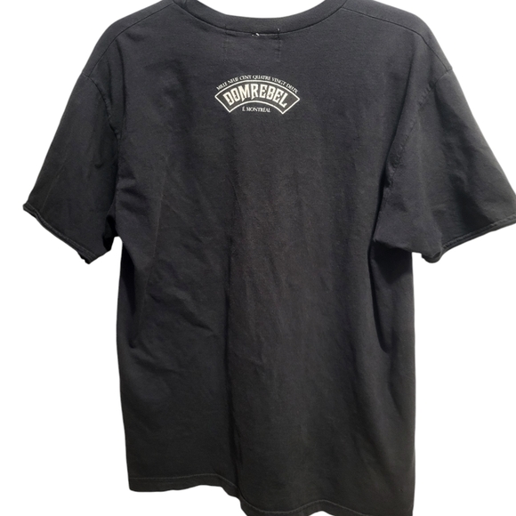 Vintage Dom Rebel - Black V-Neck t-shirt- Size L - Picture 4 of 6